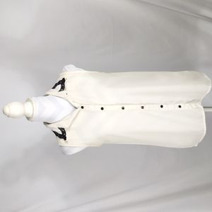 Maurice Sleeveless Lace Collar Blouse